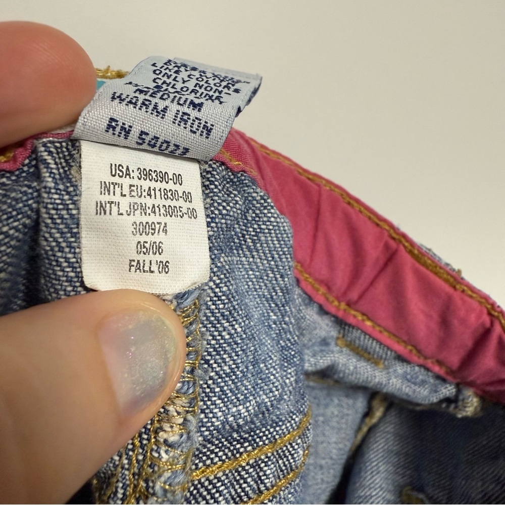 Vintage Gap Denim Toddler Girls Embroidered Horse Jeans 2 Years Farm Y2K Animals - Picture 8 of 12